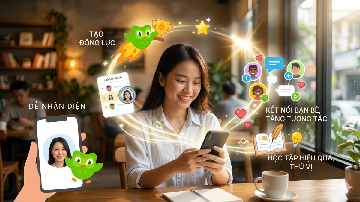 Lợi ích của cách đổi ảnh đại diện trên duolingo đối với người học.