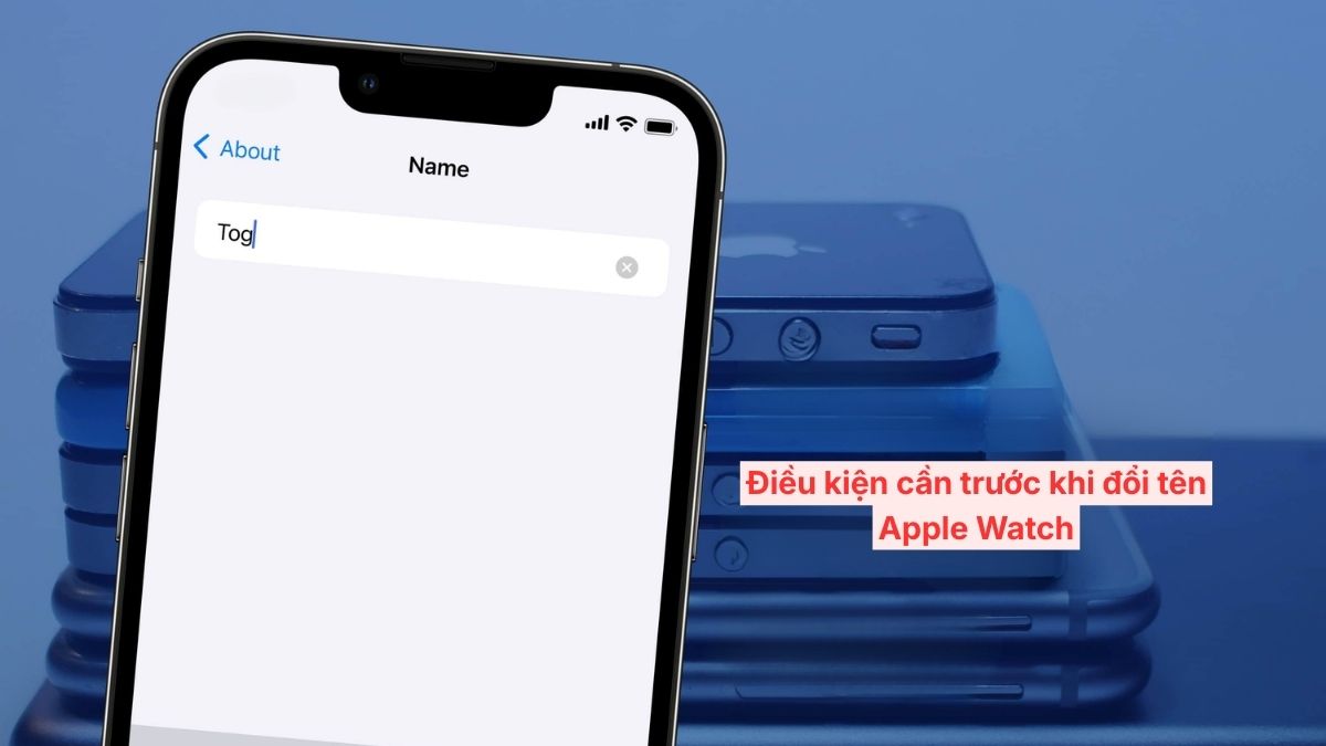 Kiểm tra kết nối iPhone và đồng hồ trước khi thực hiện đổi tên Apple Watch.