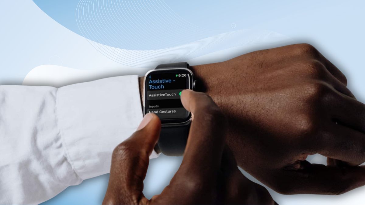 Thao tác trực tiếp trên màn hình để thực hiện cách bật assistivetouch trên apple watch nhanh chóng.