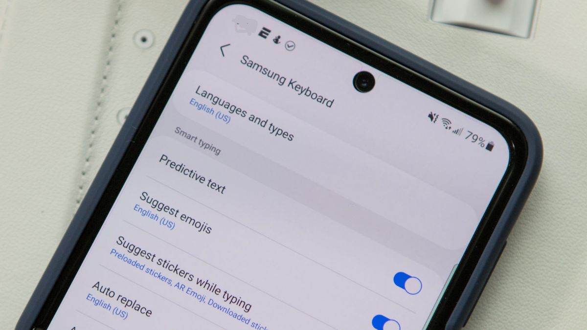 Khắc phục các lỗi hiển thị khi thực hiện cách bật gợi ý bàn phím trên samsung.