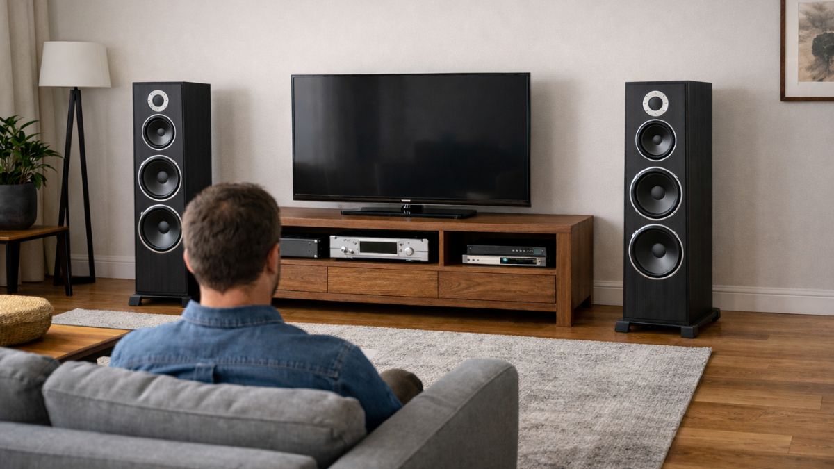 Duy trì khoảng cách giữa 2 loa và tường để hạn chế dội âm.