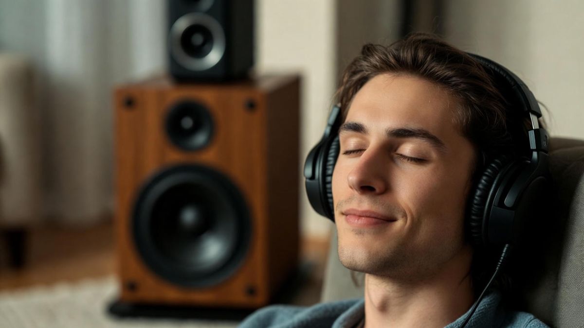 Vị trí đặt loa sub trong phòng khách phía sau người nghe tạo hiệu ứng bao trùm sống động.