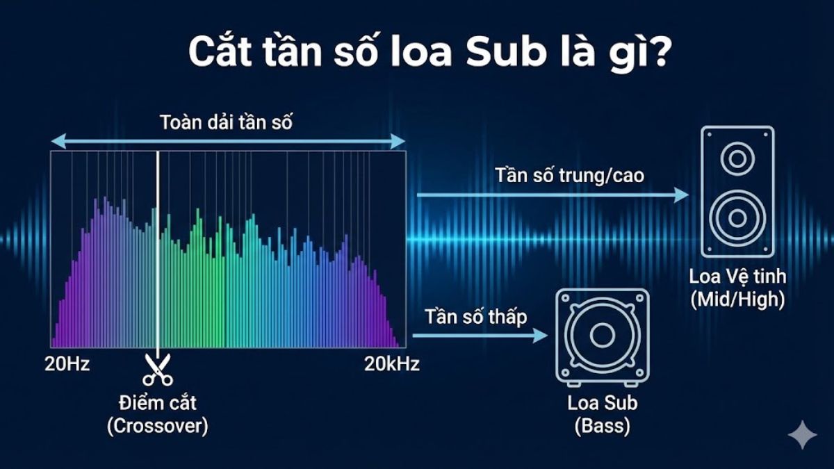 Tìm hiểu khái niệm cách cắt tần số loa sub giúp âm trầm gọn và sâu hơn.
