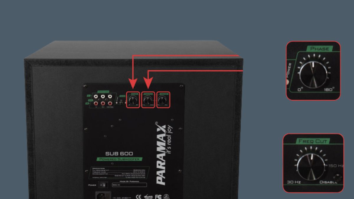 Hướng dẫn điều chỉnh nút Freq Cut trực tiếp trên mạch cắt tần loa sub điện.