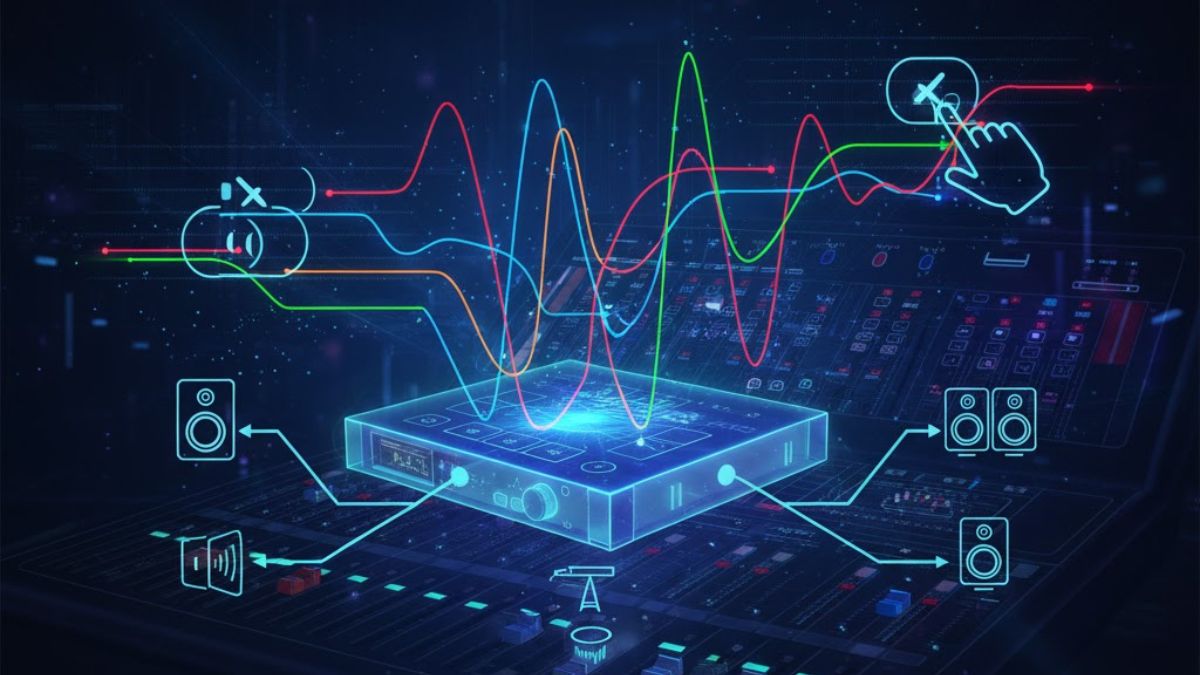 Giao diện phần mềm mô tả cách cắt tần số loa sub trên vang số chính xác.