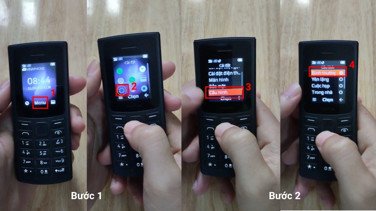 Truy cập mục Cài đặt để thực hiện cách chỉnh âm lượng điện thoại nokia.