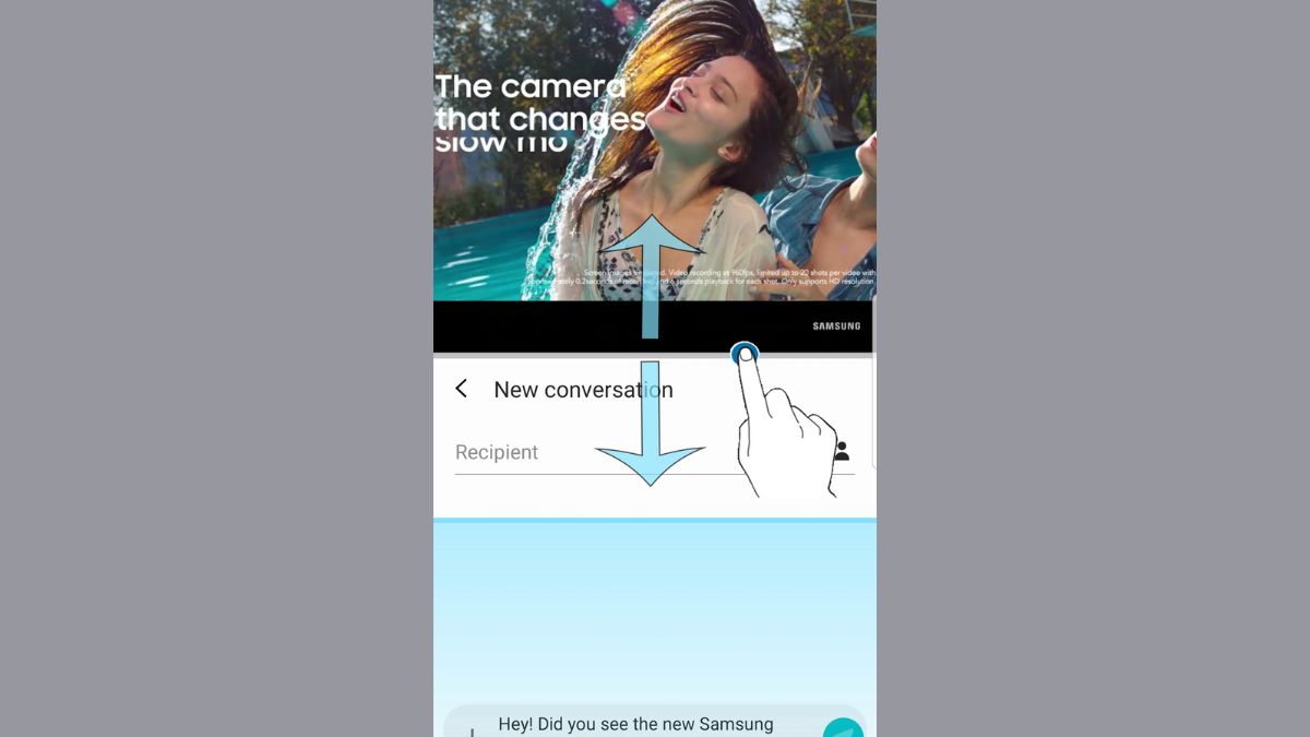 Hướng dẫn điều chỉnh kích thước khi chia màn hình samsung