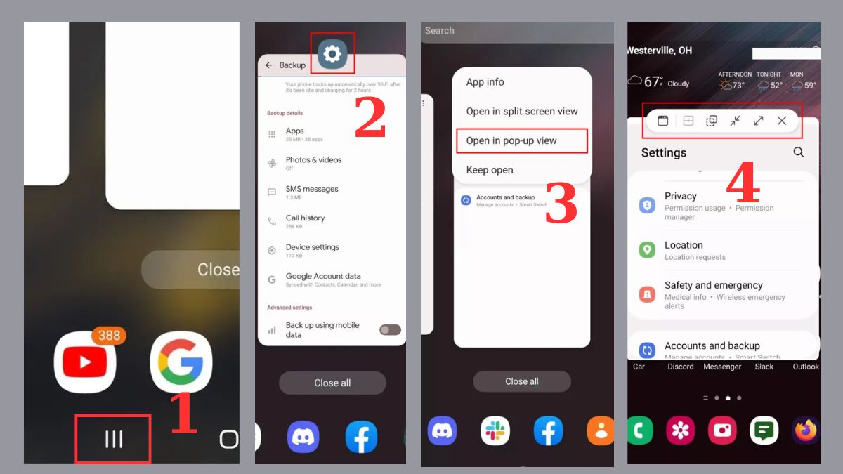 Cách chia màn hình Samsung bằng chế độ Pop-up View tiện lợi