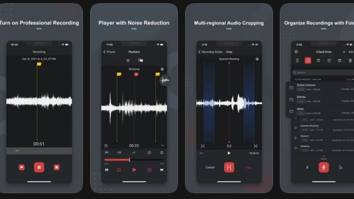 Các tính năng nâng cao của ứng dụng ghi âm Apple Watch bên thứ ba giúp xử lý âm thanh.