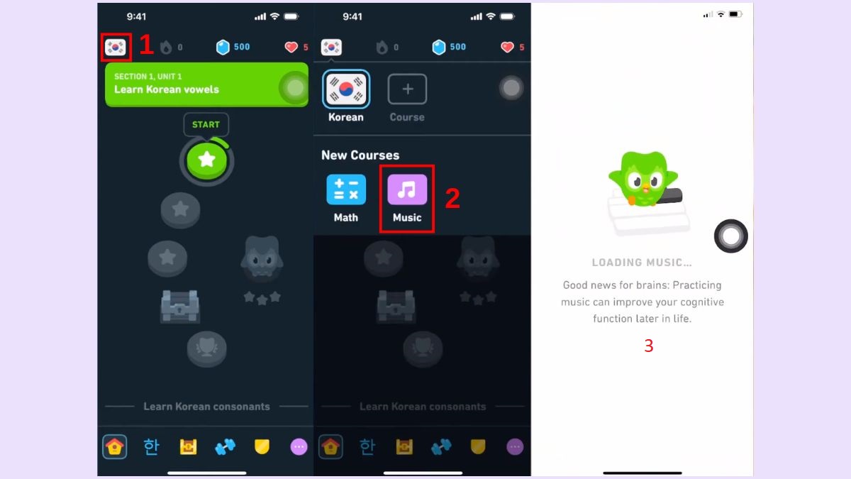 Hướng dẫn các bước cách học âm nhạc trên duolingo và làm sao để học âm nhạc trên duolingo.