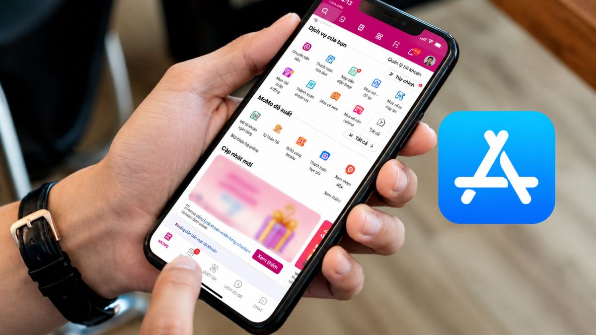 Lưu ý giao diện MoMo trong cách hủy thanh toán apple service trên momo.