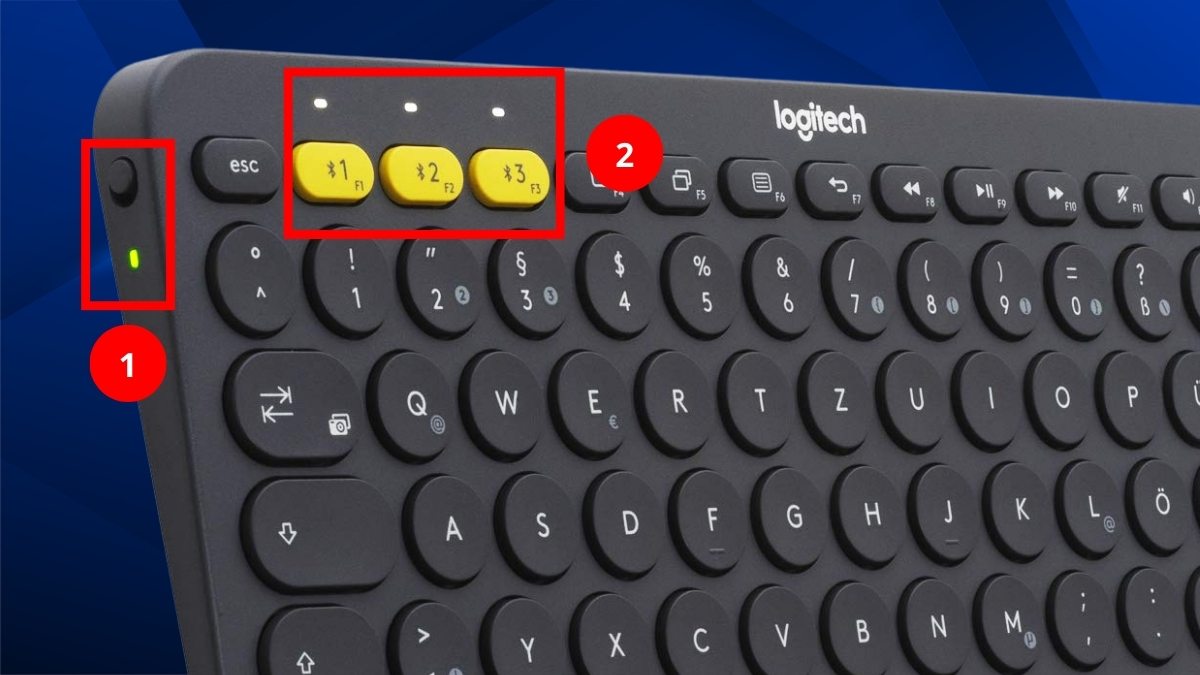 Kích hoạt chế độ ghép đôi là bước đầu cách kết nối bàn phím Logitech với MacOS.