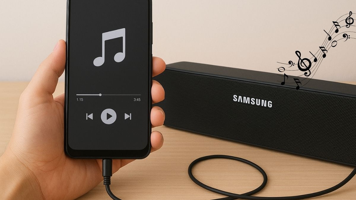 cách kết nối loa samsung với điện thoại phát nhạc sau khi kết nối có dây jack 3 5mm