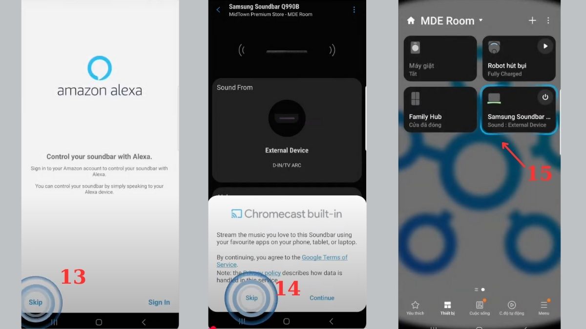 cách kết nối loa samsung với điện thoại giao diện quản lý sau khi kết nối thành công