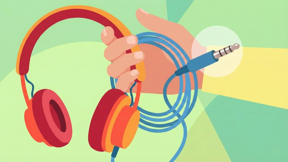 Chuẩn bị jack cắm tròn 3.5mm để thực hiện cách sử dụng tai nghe có dây.