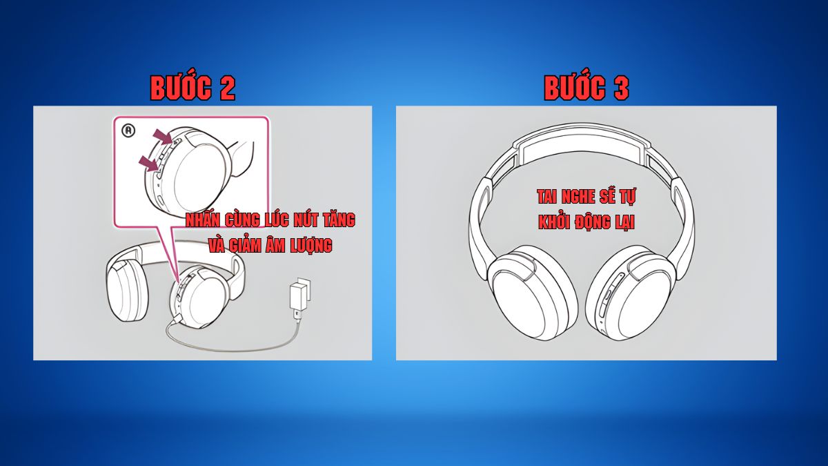 Nhấn tổ hợp phím âm lượng để sửa lỗi kết nối tai nghe Sony WH-CH520 với laptop.