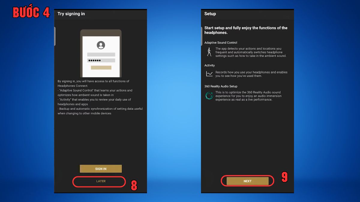 Kích hoạt các tính năng thông minh trong cách sử dụng tai nghe Sony WH-CH520 hiệu quả.