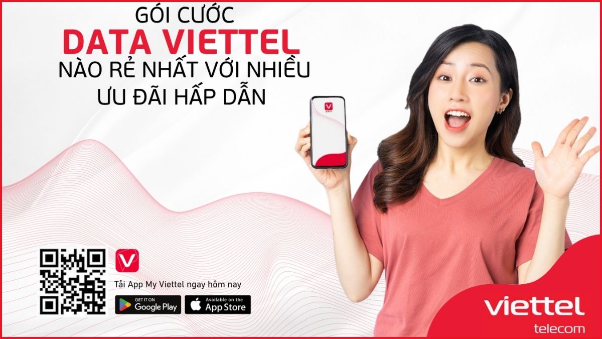 Hình ảnh quảng cáo các gói Data Viettel phổ biến, giúp người dùng lựa chọn sau khi kiểm tra gói cước khuyến mãi viettel.