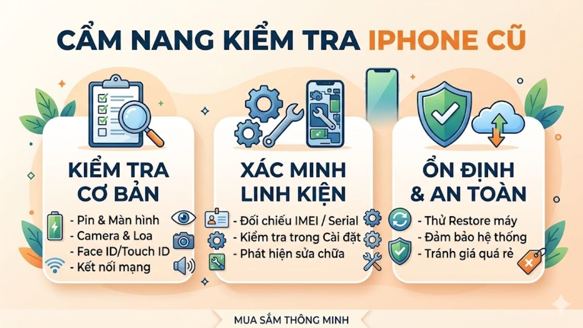 Cẩm nang các bước xác minh linh kiện và kiểm tra iphone 13 pro max chính hãng khi mua cũ