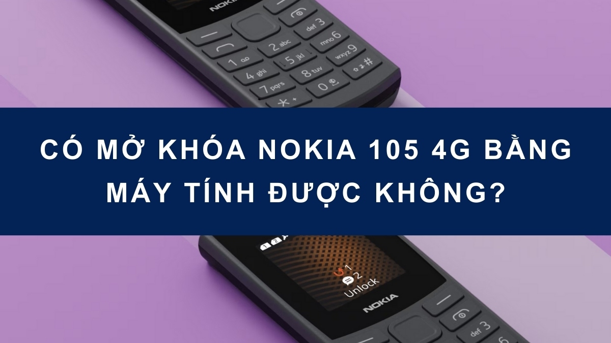 Mở khóa điện thoại nokia 105 thông qua các thiết bị chuyên dụng kết nối máy tính.