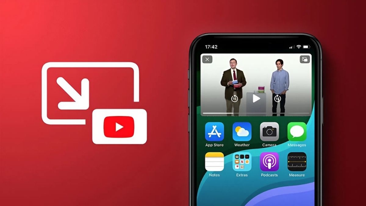 Tính năng hình trong hình PiP hiển thị cửa sổ video nổi ngoài màn hình chính của điện thoại.