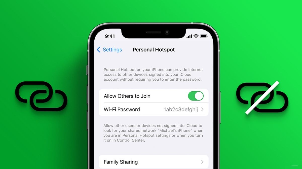 Giao diện sửa lỗi điểm truy cập từ cách phát wifi trên iphone 13 pro max.