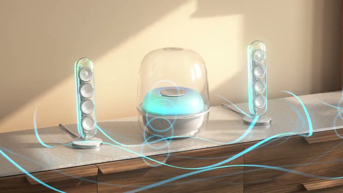 Bố trí loa vệ tinh hợp lý theo hướng dẫn sử dụng loa Harman Kardon SoundSticks.