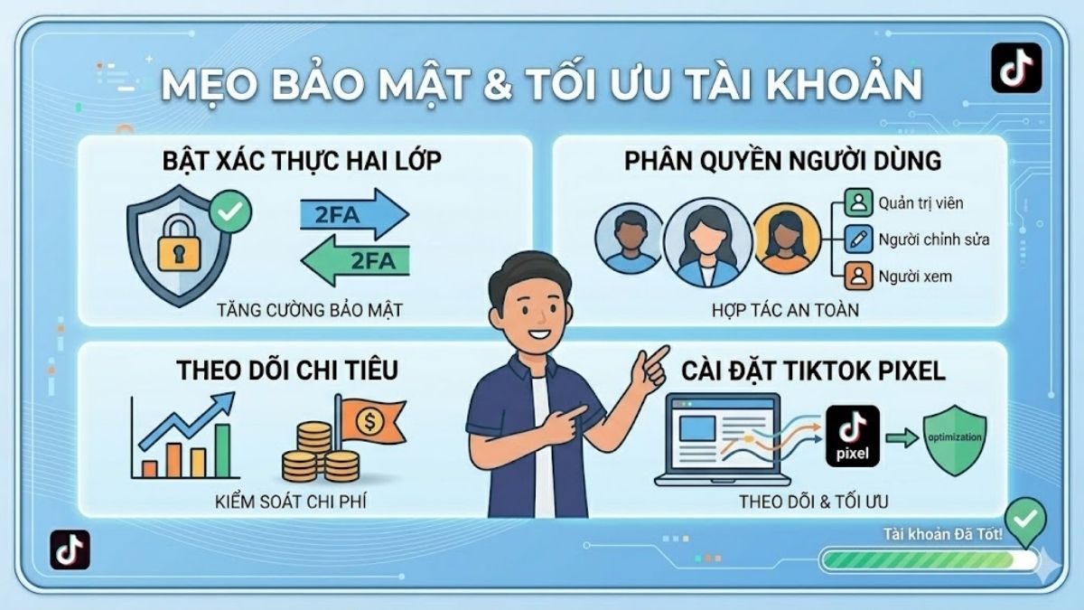 Các mẹo bảo mật và nạp tiền tài khoản tiktok ads để tối ưu chi phí.