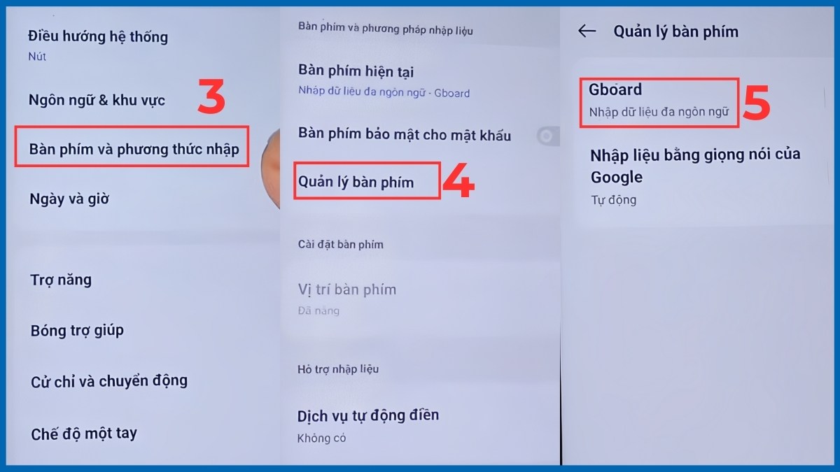 Vào mục Quản lý bàn phím và Gboard trong cách tắt âm bàn phím điện thoại nokia.
