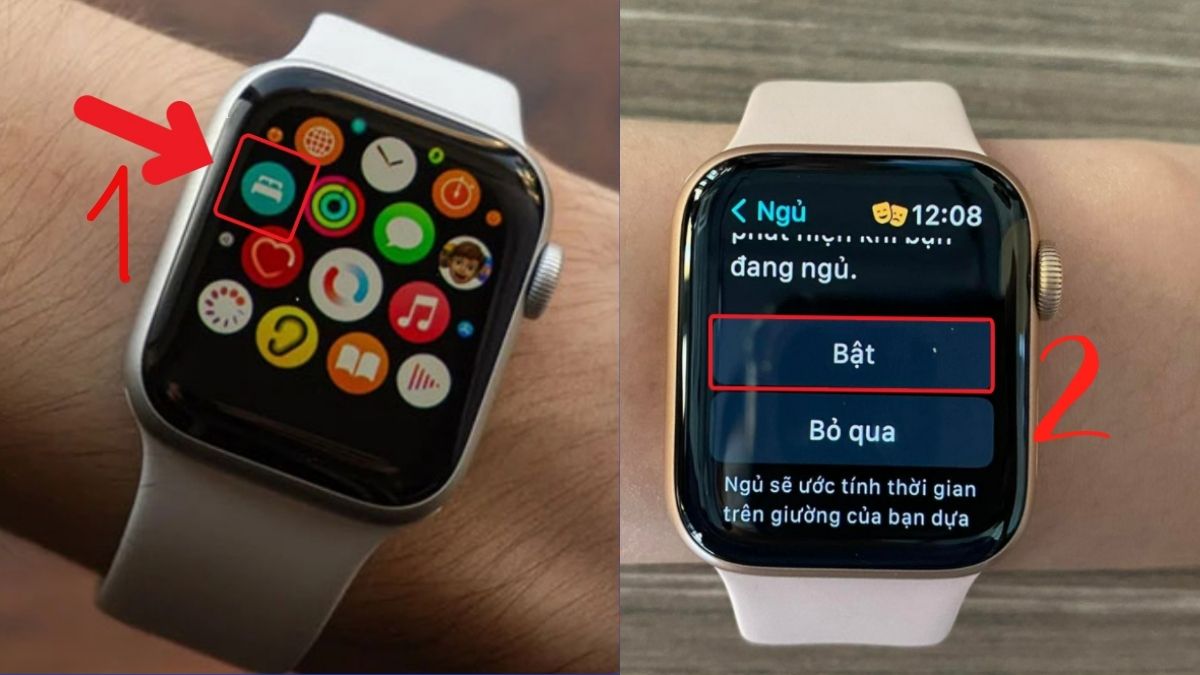 Sử dụng chế độ ngủ là một cách tắt âm thông báo apple watch hiệu quả khi nghỉ ngơi.