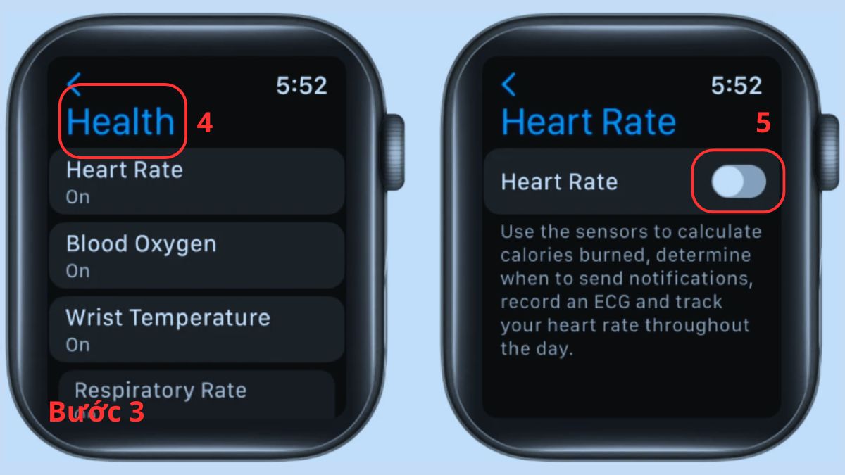 Chọn mục Privacy trong cài đặt để tìm cách tắt đèn xanh phía sau Apple Watch vĩnh viễn.