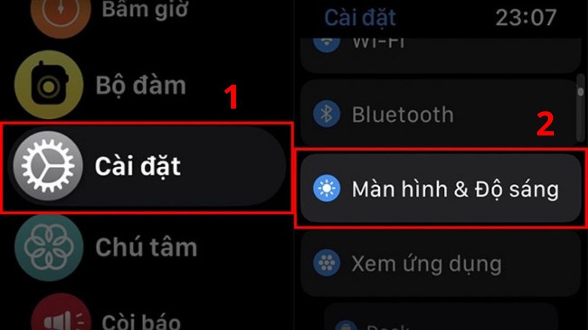 Vào Cài đặt và Màn hình & Độ sáng để tìm cách tắt always on display trên apple watch.