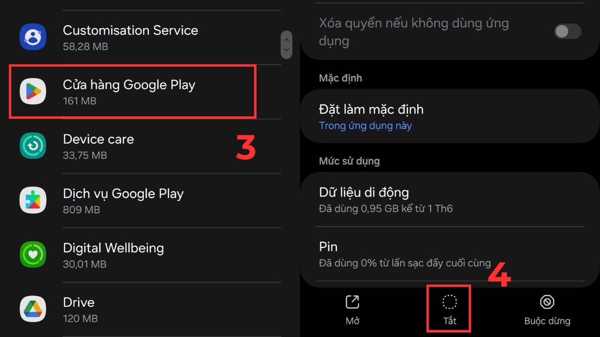 cách xoá ứng dụng trên điện thoại samsung hệ thống, vô hiệu hoá ứng dụng hệ thống, cách gỡ bỏ ứng dụng mặc định