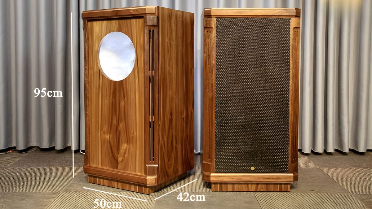 Mô hình kích thước chuẩn trong cấu tạo của loa thùng gỗ cao cấp.