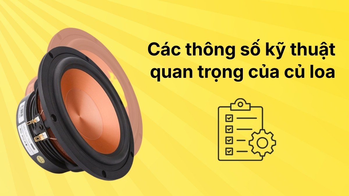 Các thông số kỹ thuật quan trọng cần lưu ý khi tìm hiểu và chọn mua củ loa.