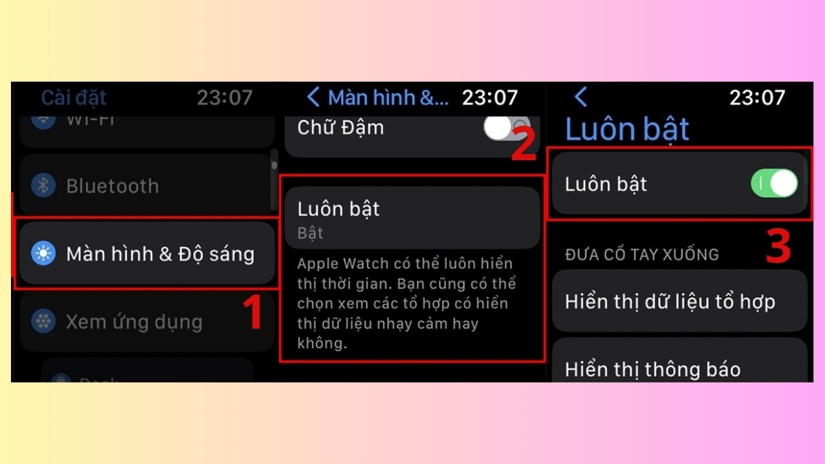 Tắt tính năng Always-on Display là cách tiết kiệm pin cho apple watch hiệu quả.