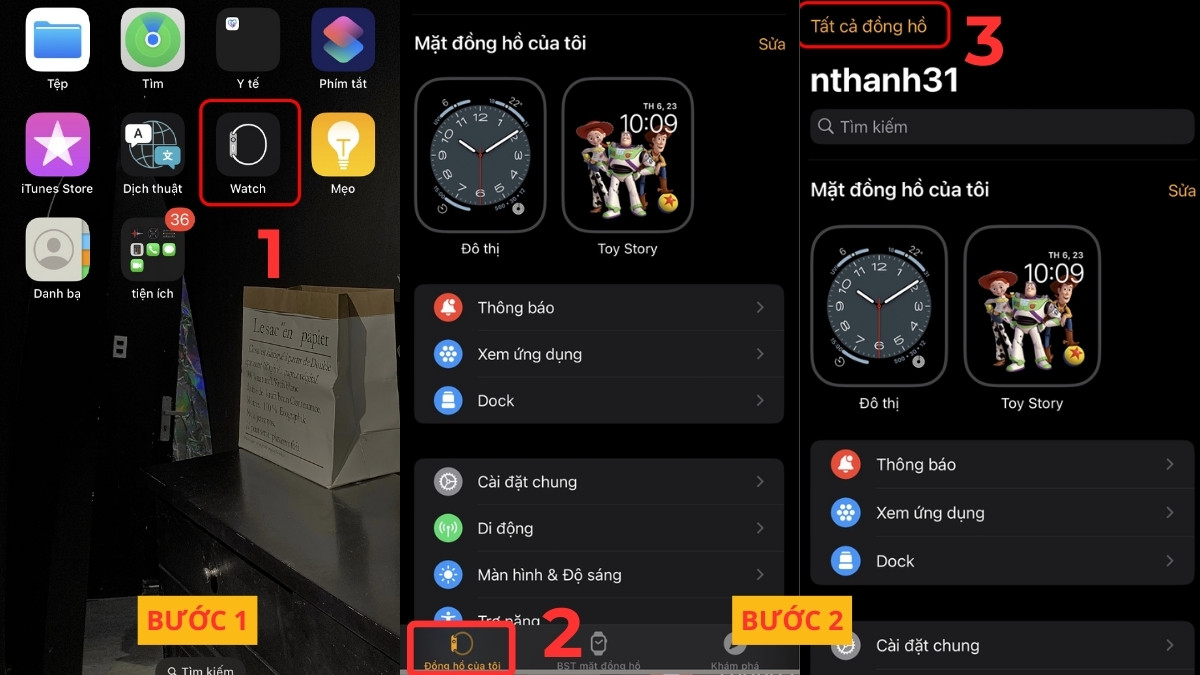 Truy cập ứng dụng Watch để tìm apple watch trên iphone đơn giản.