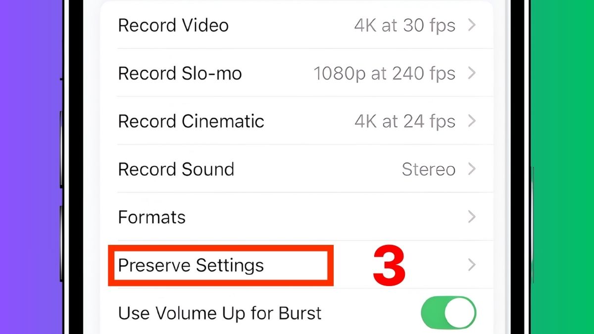 Bước 2: Màn hình Cài đặt chọn Preserve Settings, chuẩn bị tắt chế độ Macro.