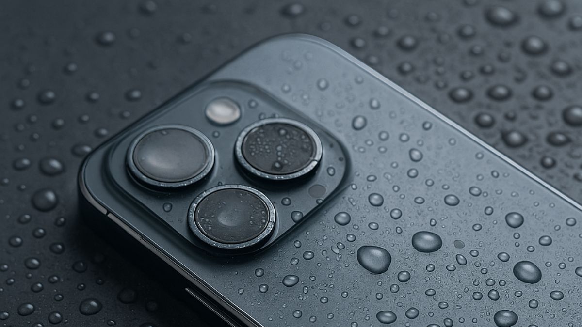 Bụi và hơi nước bám vào cụm camera là nguyên nhân khiến camera iPhone bị đốm mờ.