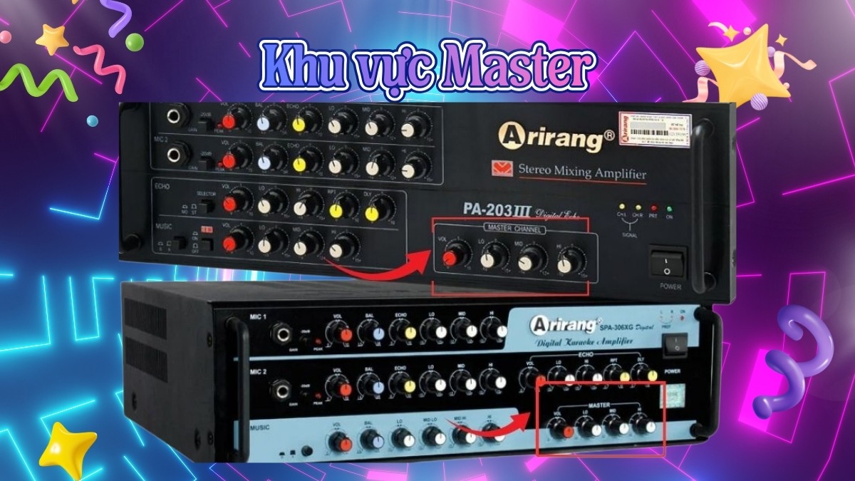 Cân bằng âm thanh tổng thể tại khu vực Master theo hướng dẫn chỉnh loa Arirang.