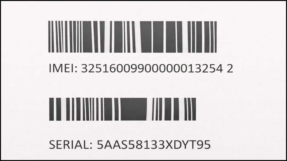 Mã vạch IMEI và Serial Number dùng để kiểm tra bảo hành Honor chính xác.
