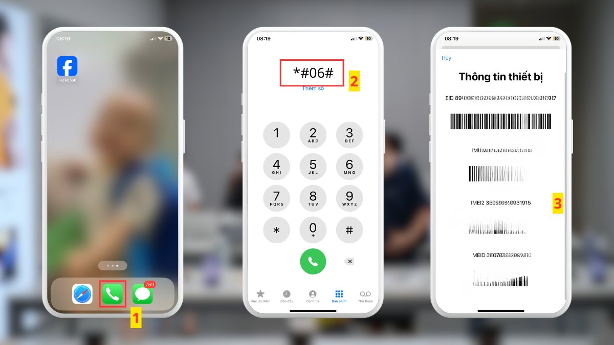 Thao tác nhập mã lệnh *#06# để lấy số IMEI check bảo hành Honor.