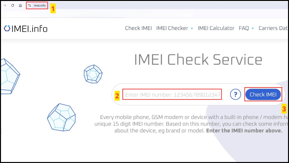 Sử dụng công cụ imei.info hỗ trợ check bảo hành Honor khi mua điện thoại cũ.
