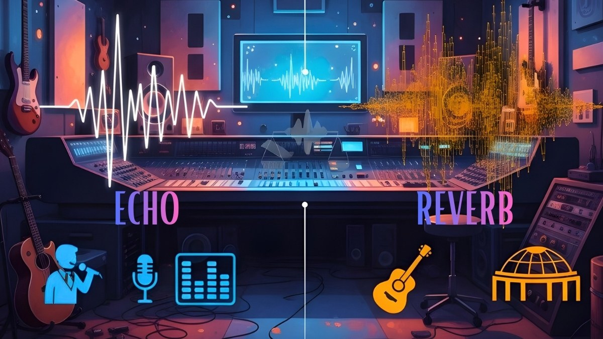 Bảng so sánh chi tiết giúp người dùng phân biệt hiệu ứng echo reverb là gì.
