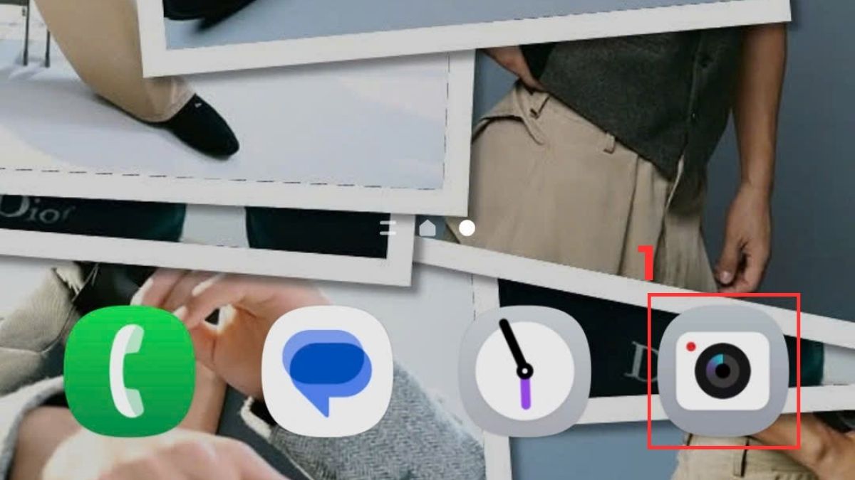 Truy cập ứng dụng camera trên điện thoại để hiểu rõ EV là gì và cách bù sáng.