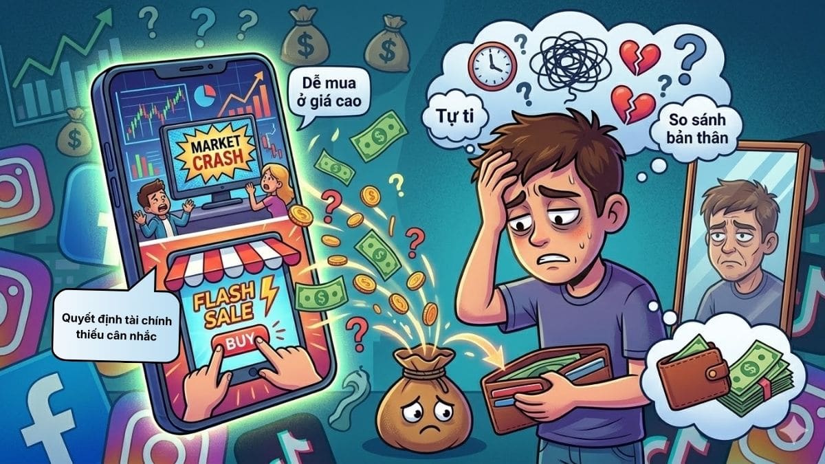 Tác hại của fomo là gì trong chứng khoán dẫn đến các quyết định sai lầm.