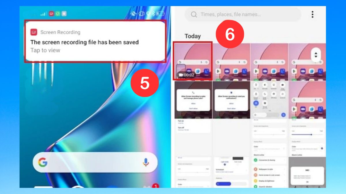 lưu và xem lại bản ghi âm cuộc gọi trên oppo đã được ghi lại bằng tính năng ghi hình