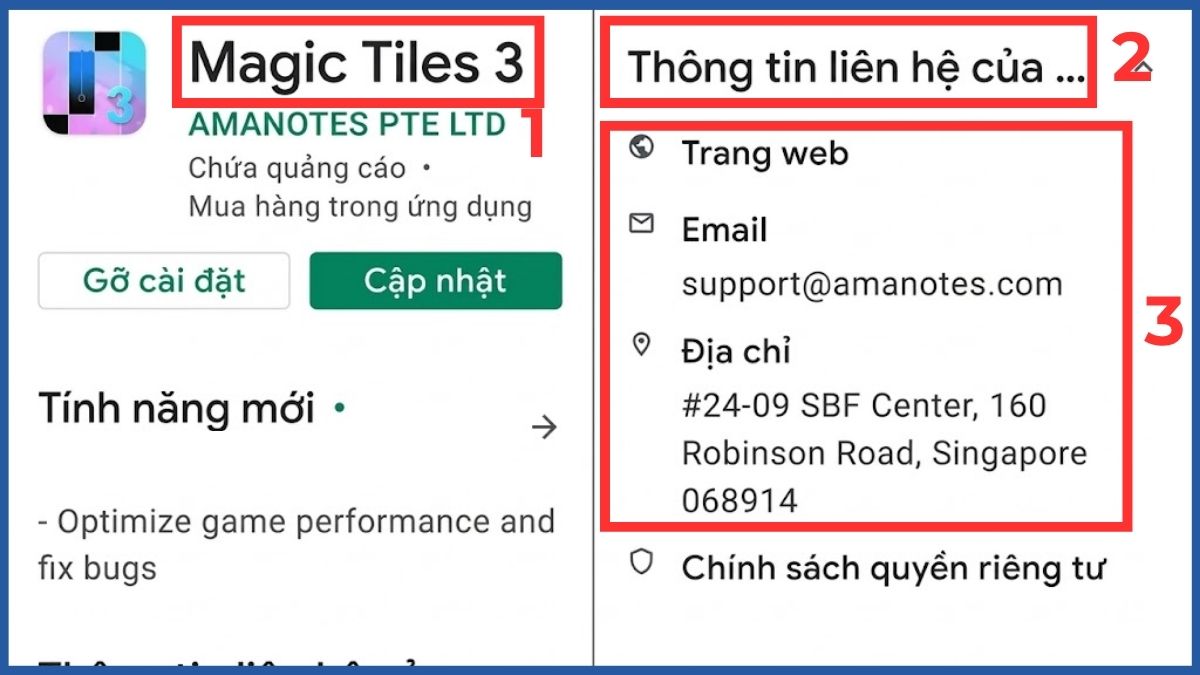 Cách tìm thông tin liên hệ nhà phát triển để yêu cầu hoàn tiền Google Play