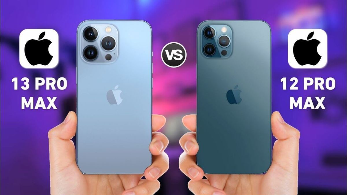 So sánh kích thước iPhone 13 Pro Max và iPhone 12 Pro Max qua thiết kế mặt sau.