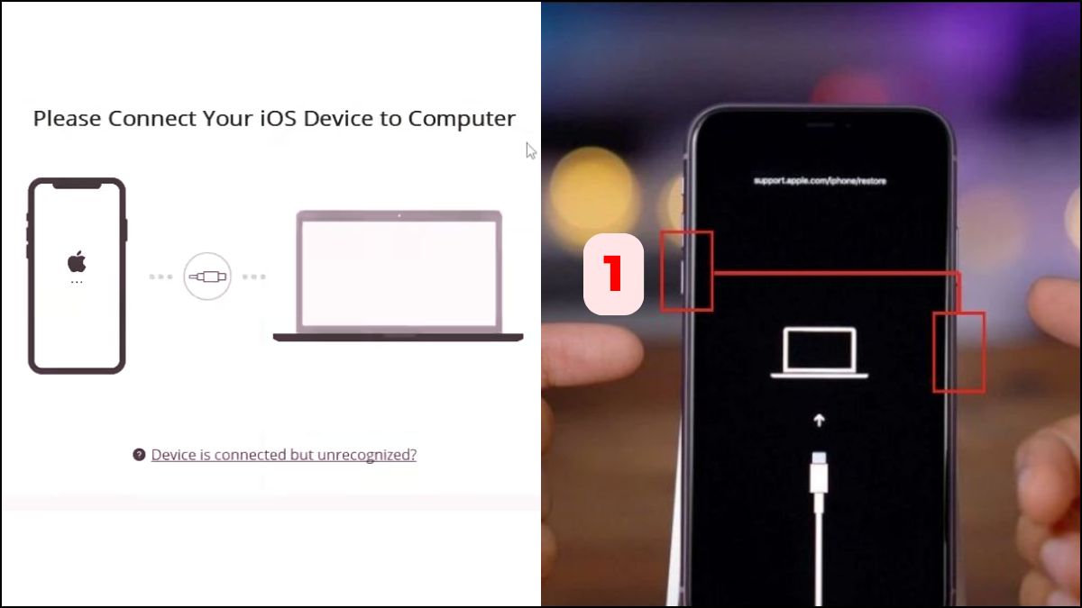 Sử dụng Recovery Mode khắc phục iphone 14 pro max bị tắt nguồn mở không lên